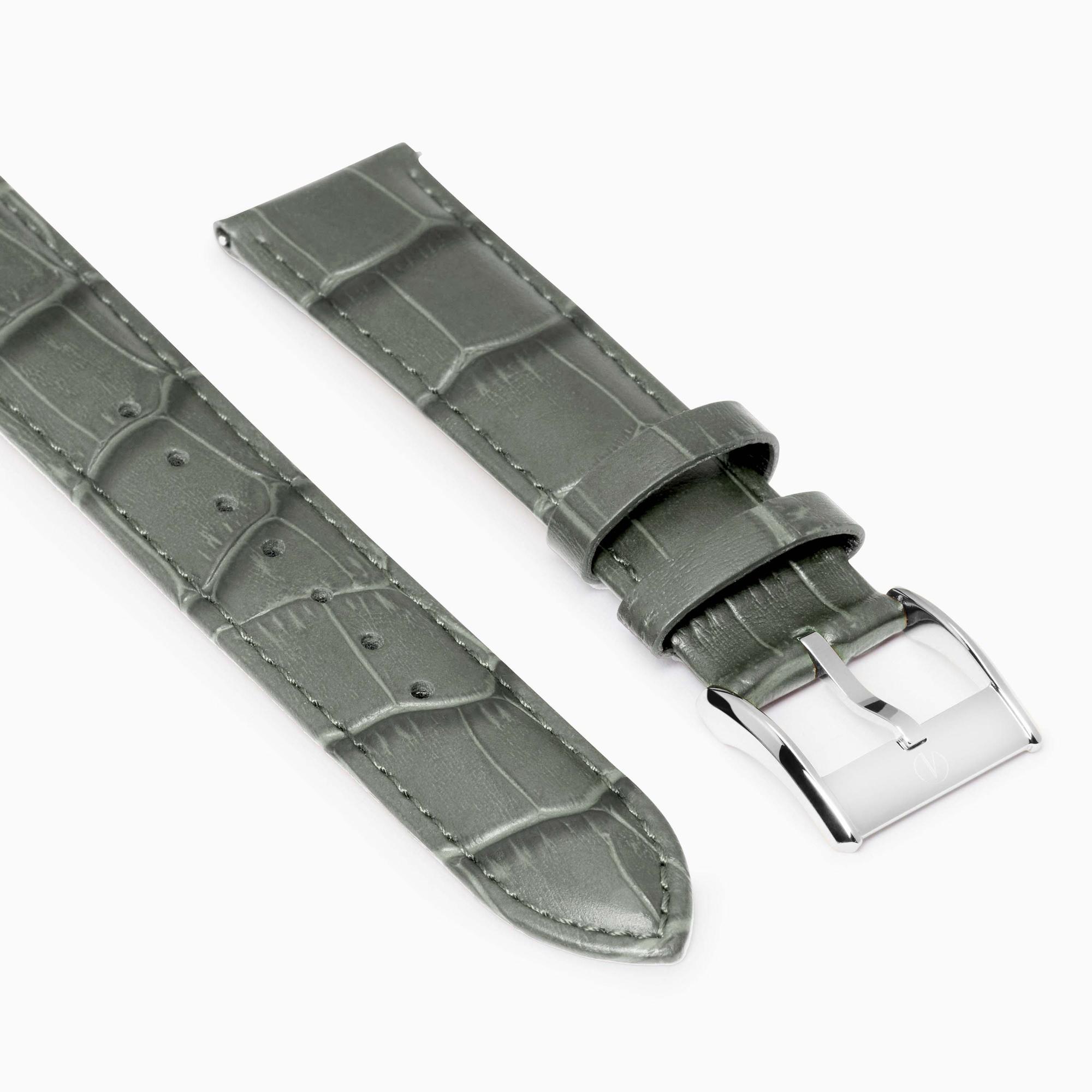 Accurist Classic Men's Grey Leather 20mm Strap
